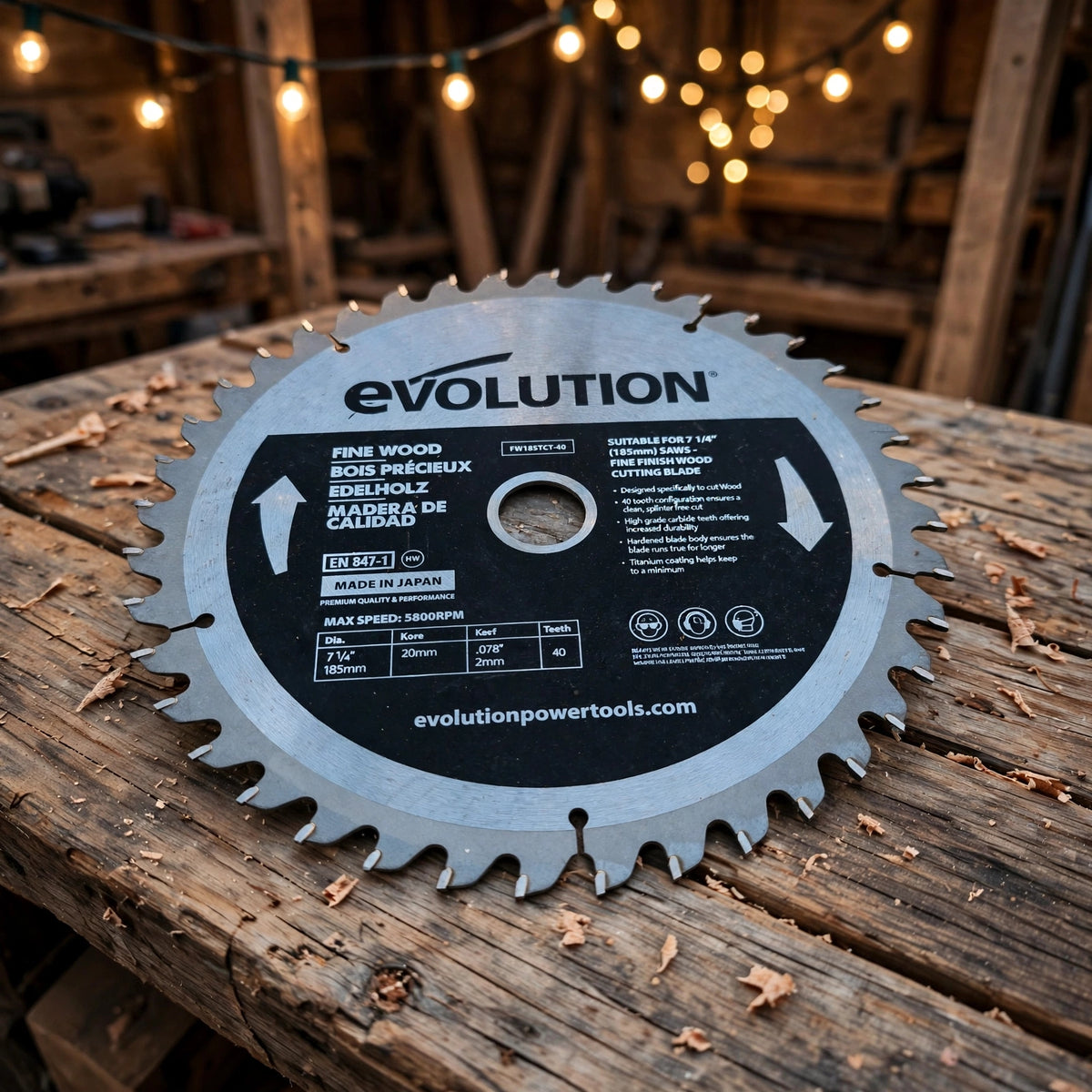 Evolution - Sägeblatt Holz FW185TCT-40