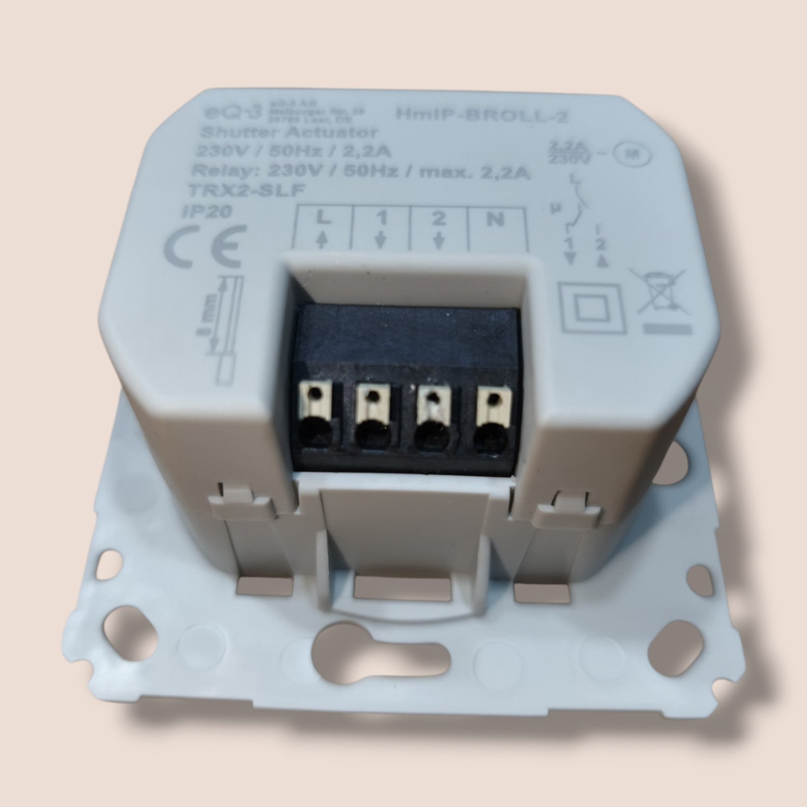 Homematic - Rollladenaktor für Markenschalter HmIP-BROLL-2