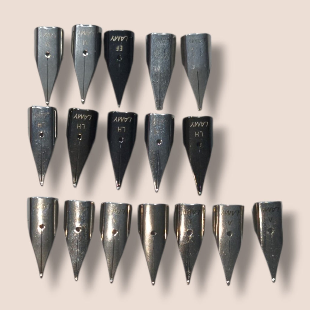 Lamy - 17 Federn (2xM, EF, Joy 1,5, Joy 1,1, 5xLH, 7xA)