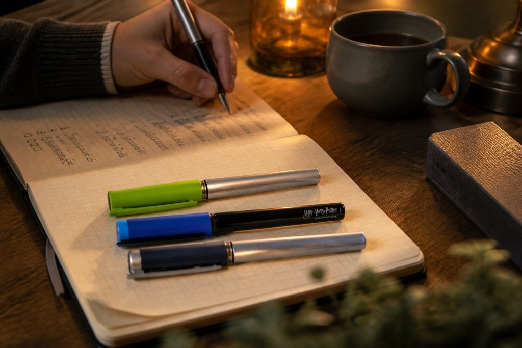 Lamy - Nexx 3 Füller A lime, anthrazit und Harry Potter Ravenclaw