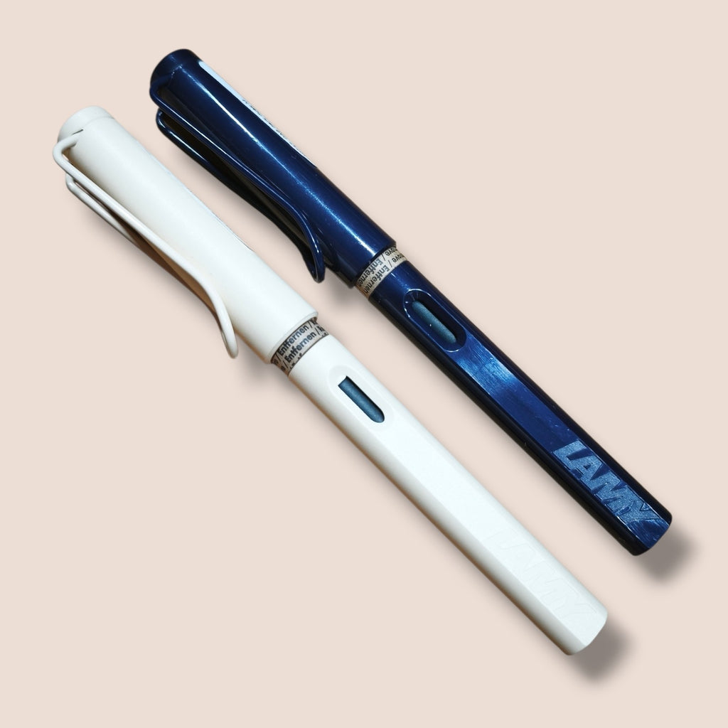 Lamy - Safari Füller 2 Stück cream und dark dusk