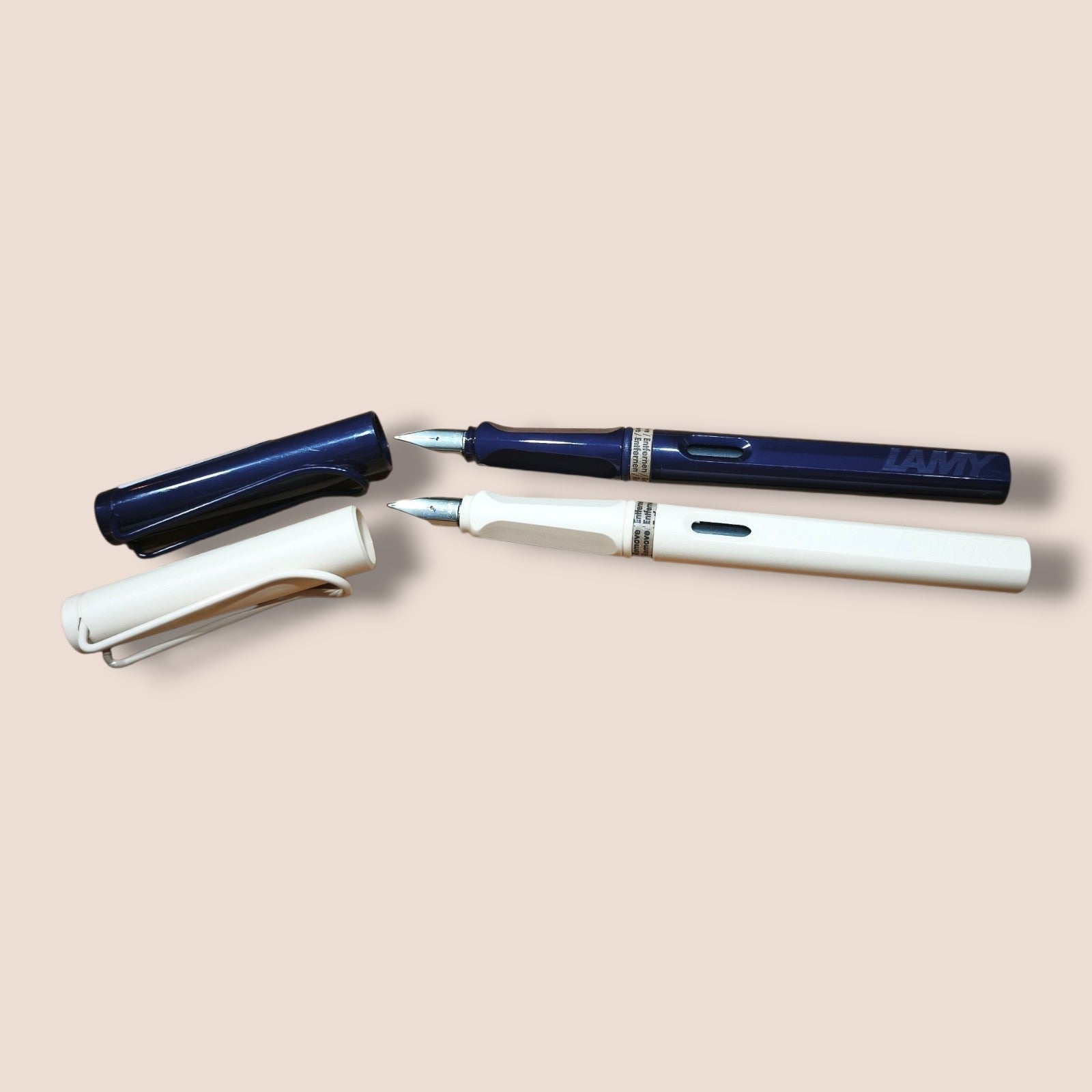 Lamy - Safari Füller 2 Stück cream und dark dusk