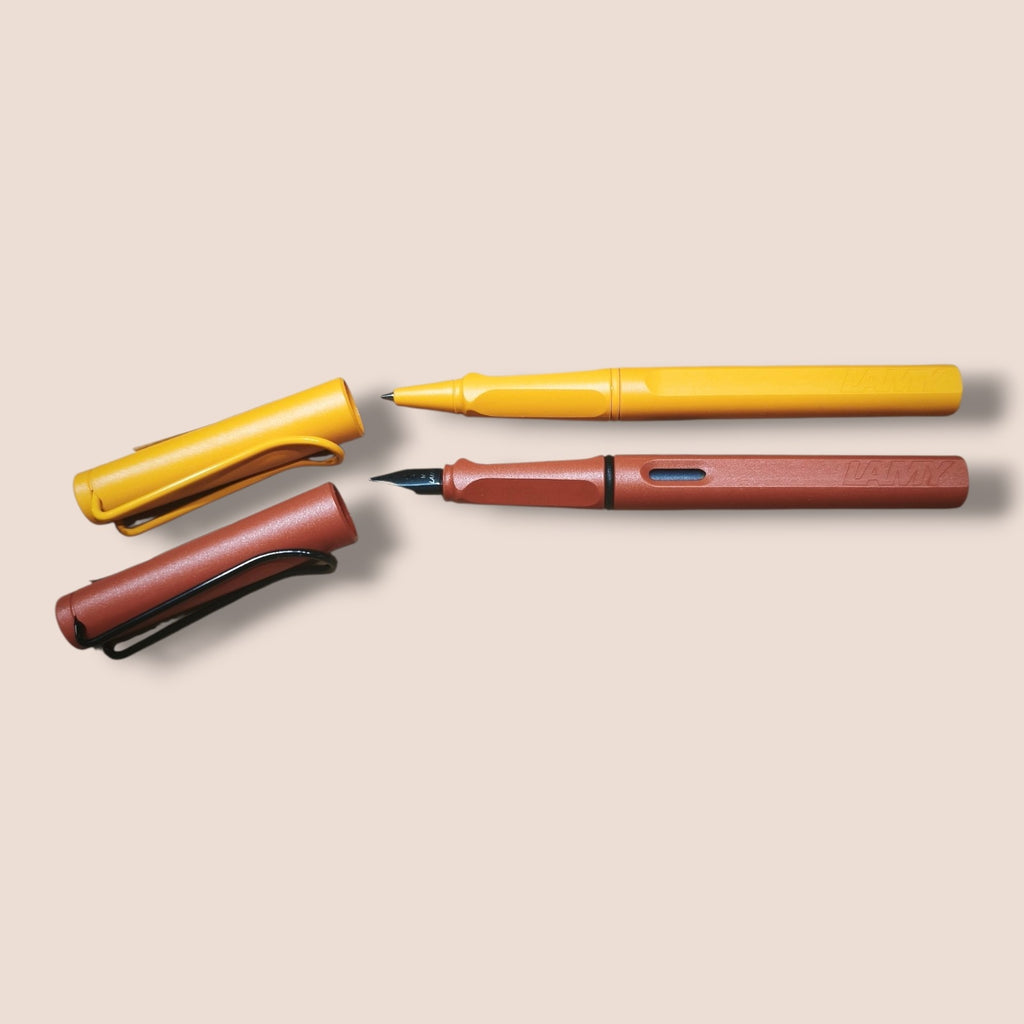Lamy - Safari Füller terra und Tintenroller mango