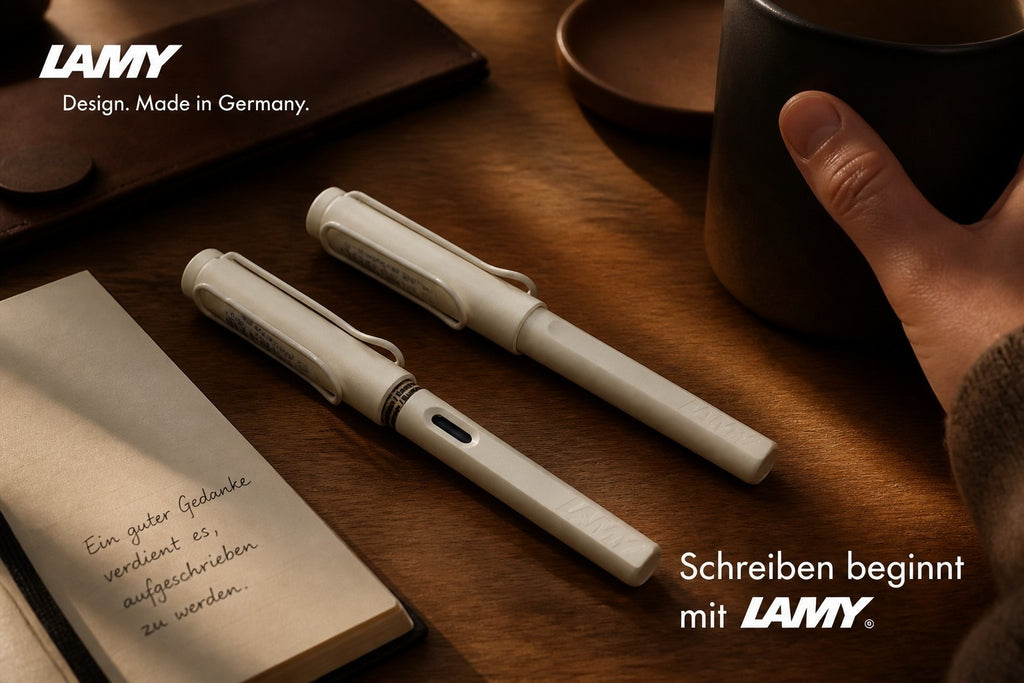 Lamy - Safari Füller und Tintenroller cream