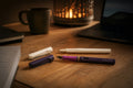Lamy - Safari Füller violet blackberry und Tintenroller cream