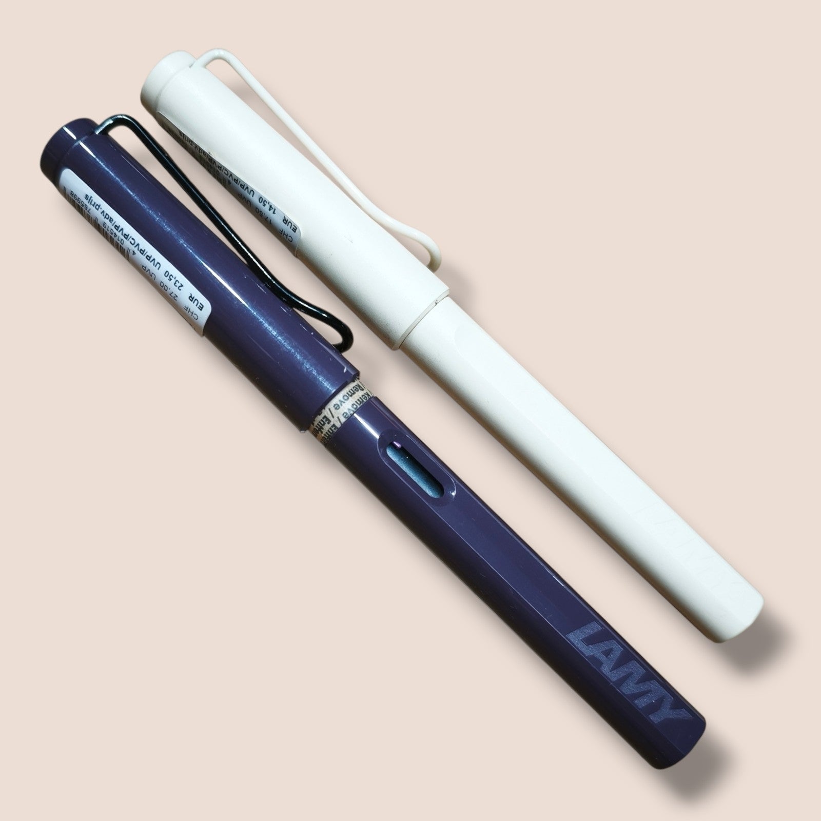 Lamy - Safari Füller violet blackberry und Tintenroller cream