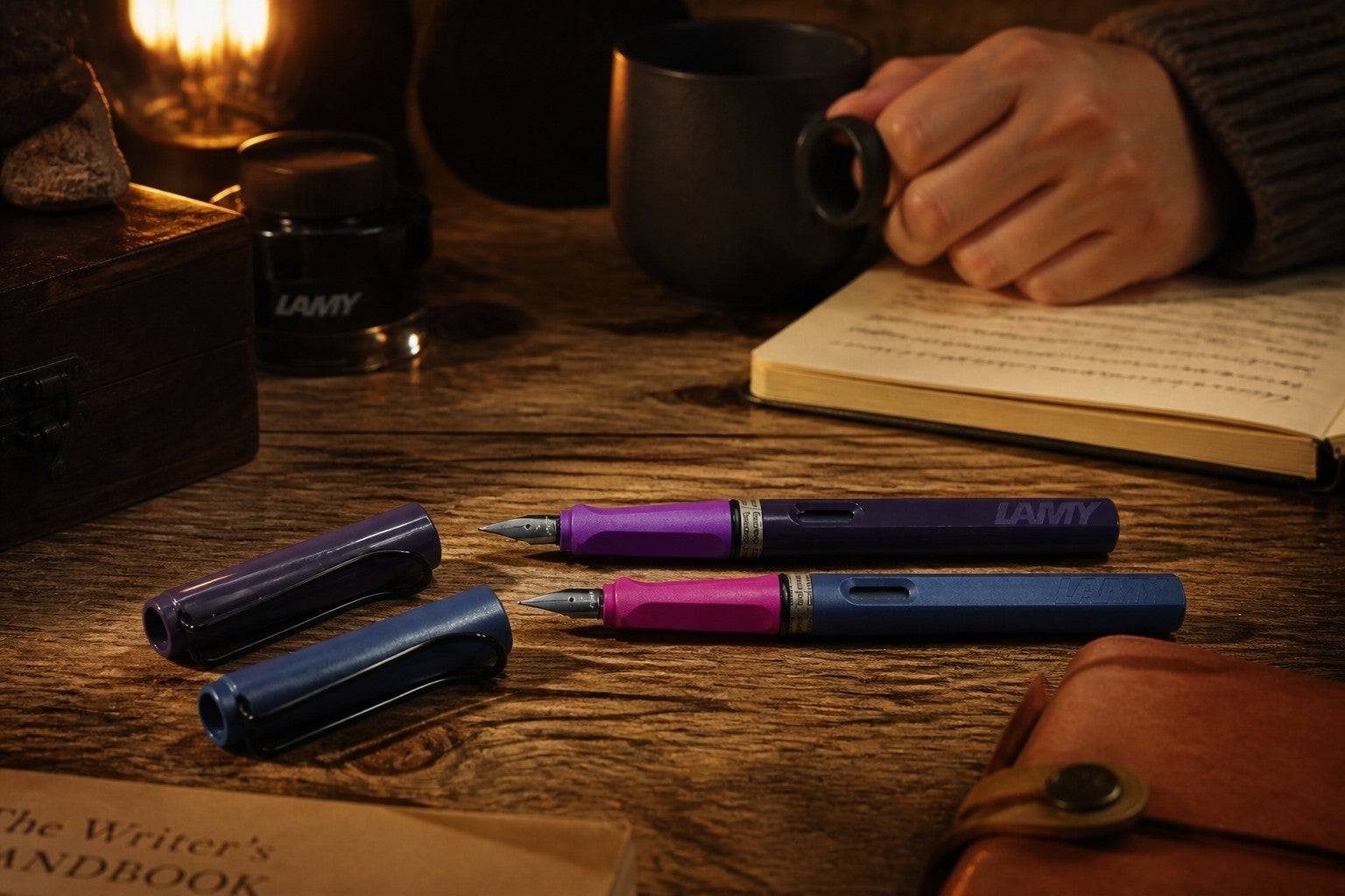 Lamy - Safari 2 Füller pink cliff und violet blackberry