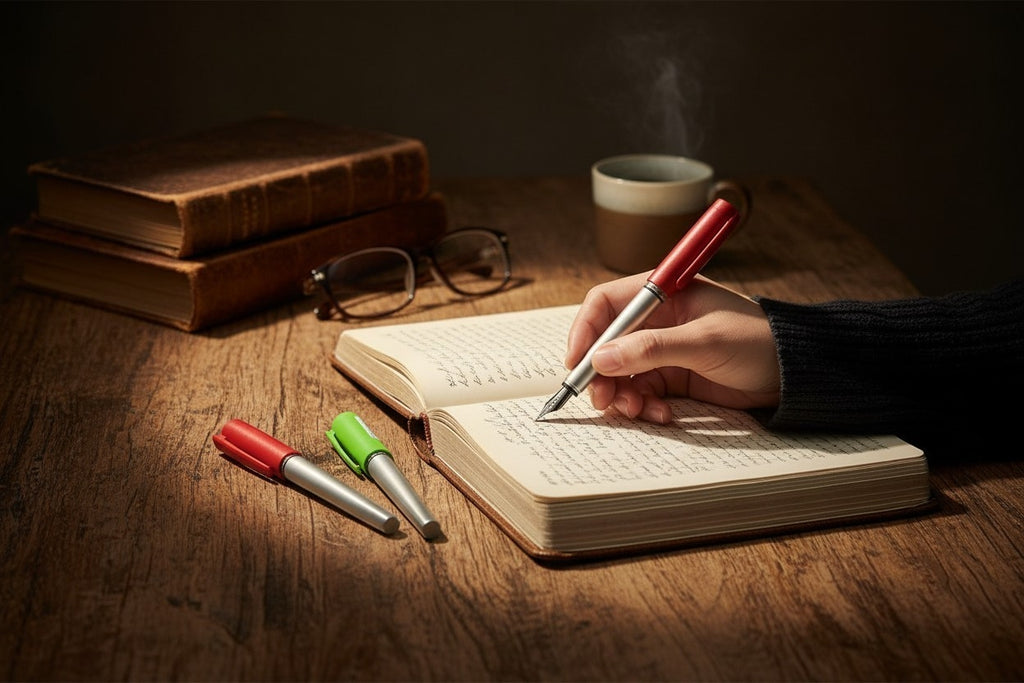 Lamy - Nexx 3 Füller crimson, rot und lime