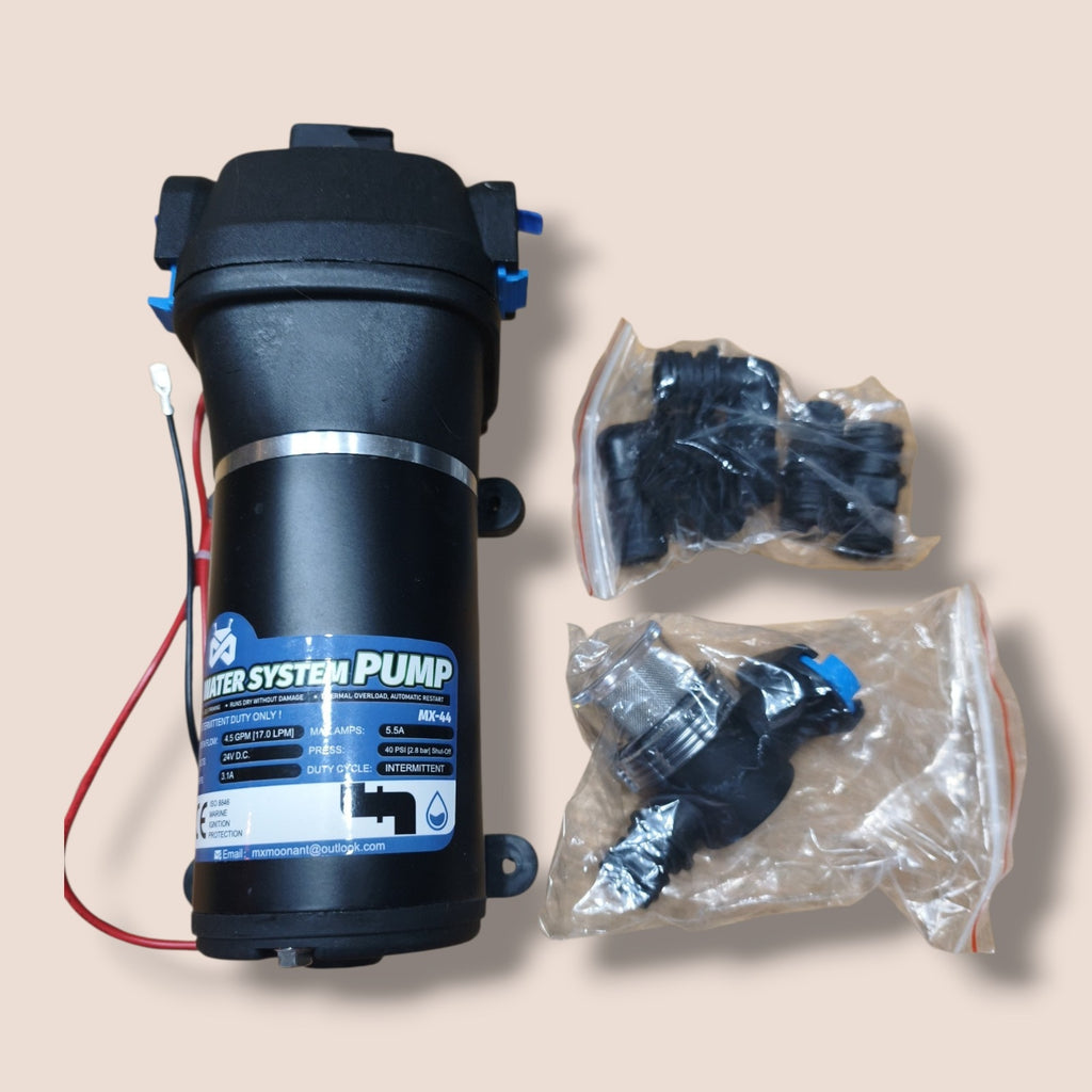 Mxmoonant - 24V Gleichstrom-Membranpumpe 17L/Min