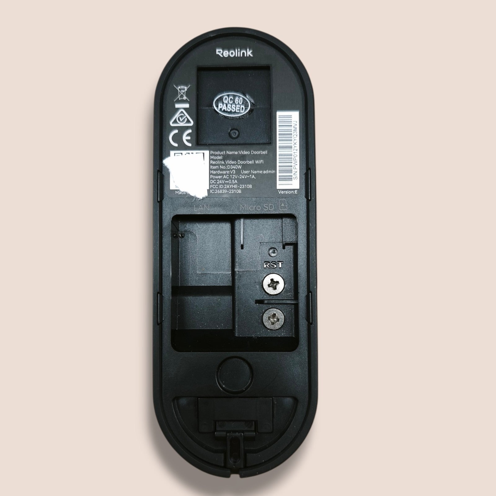 Reolink - Video Türklingel D340W