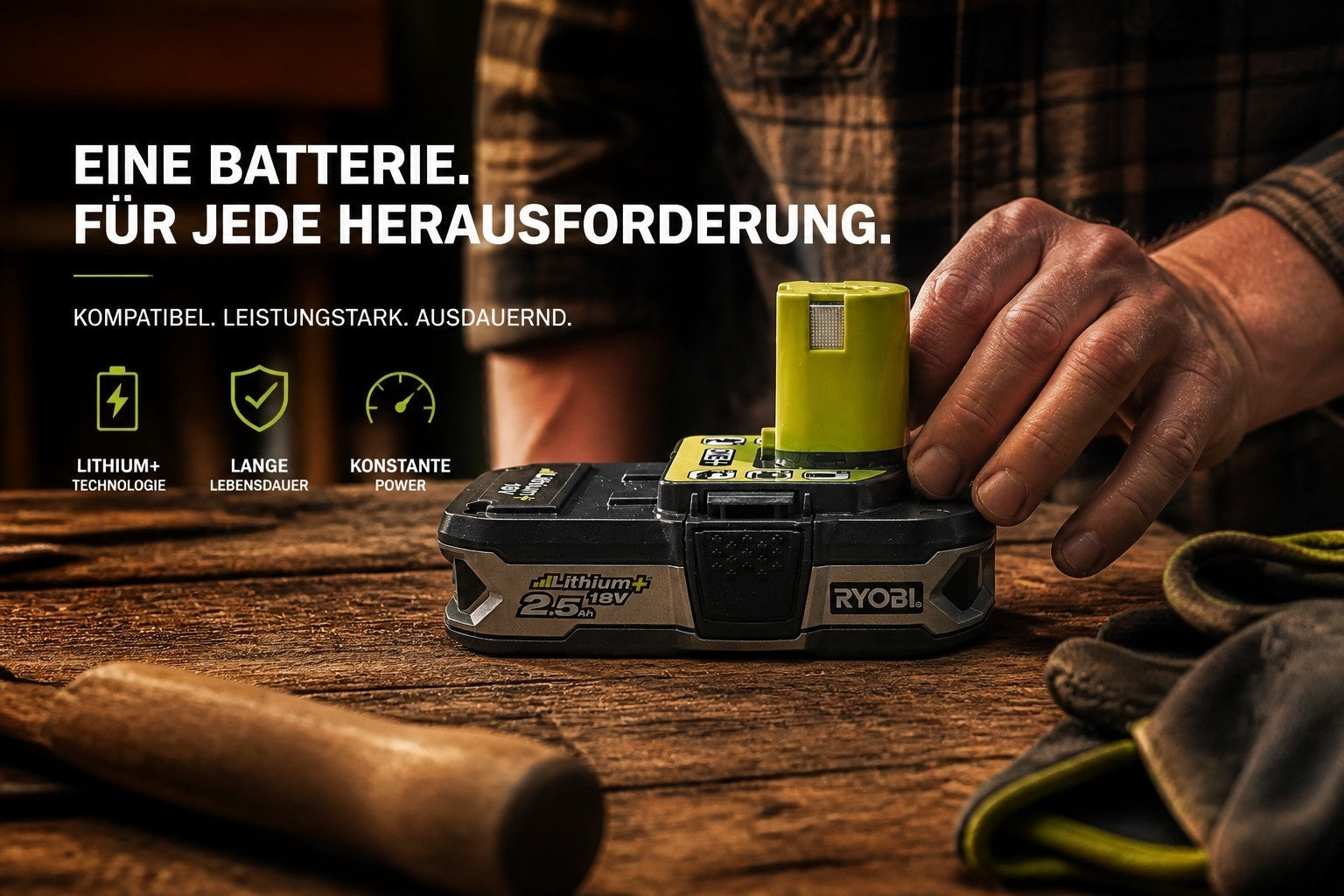 Ryobi - Akku 18V 2.5 Ah RB18L25