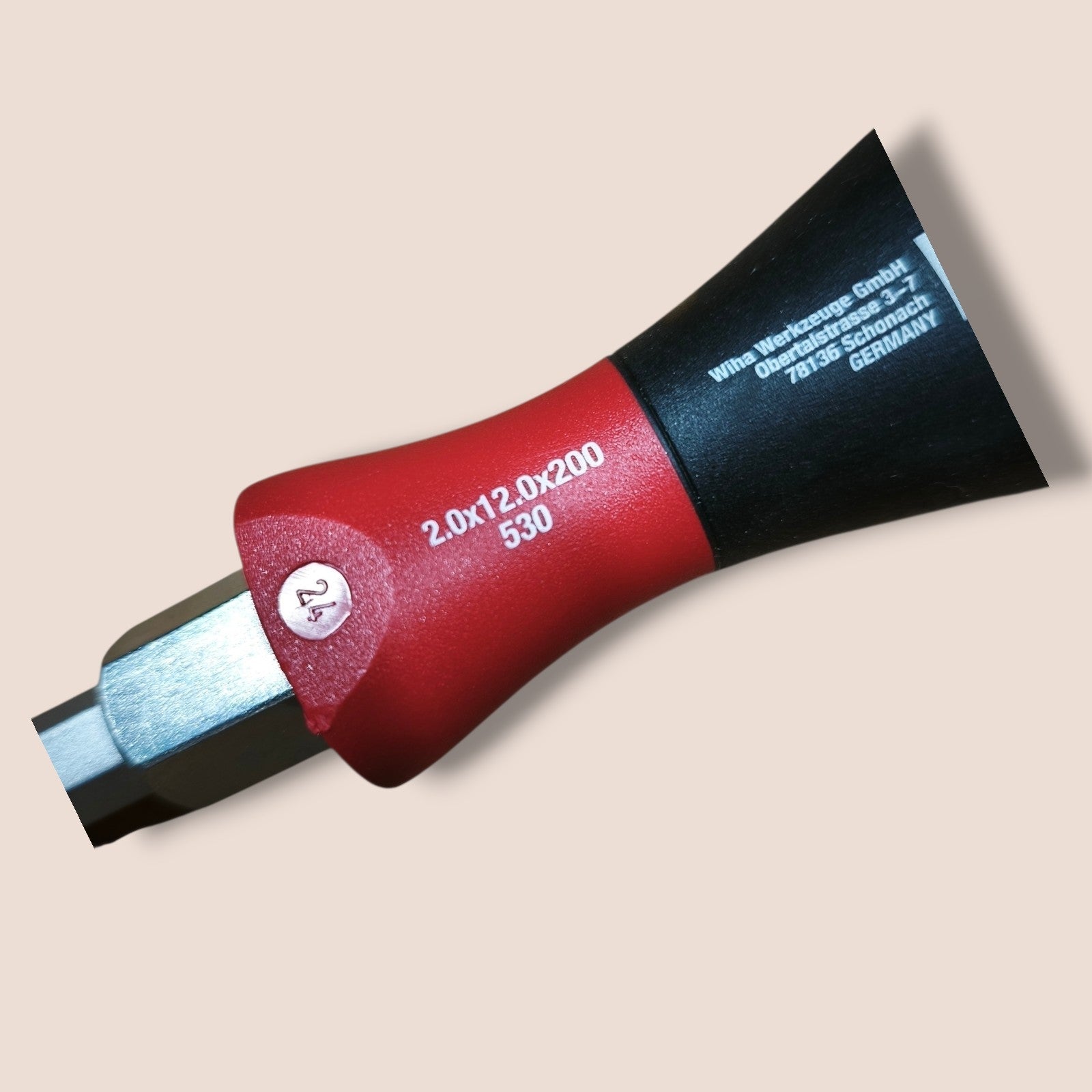 Wiha - Softfinish Schlitz-Schraubendreher 12mm x 200mm
