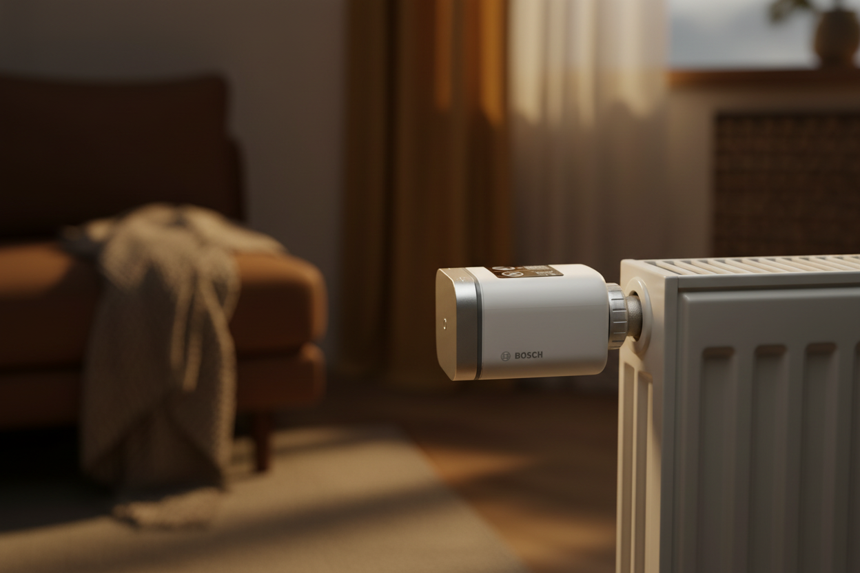 Bosch Heizkörperthermostat an Heizung