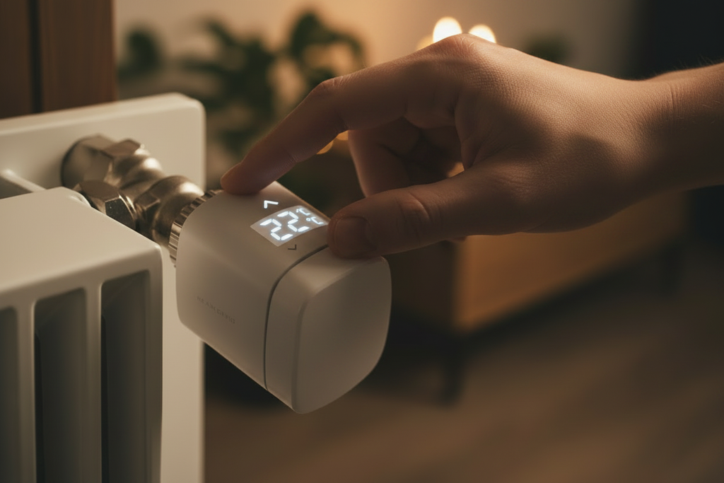 Eve Thermo III mit Hand