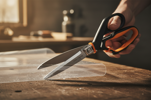 Fiskars Pro beim Schneiden