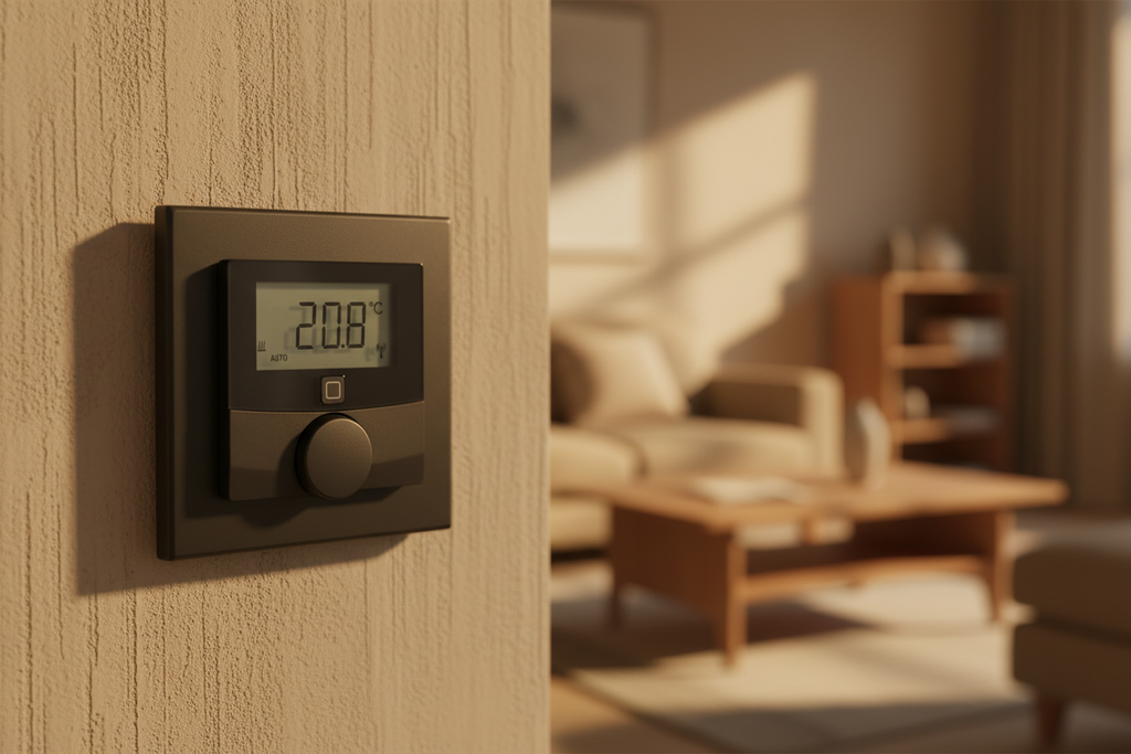 Homematic Thermostat an Wand