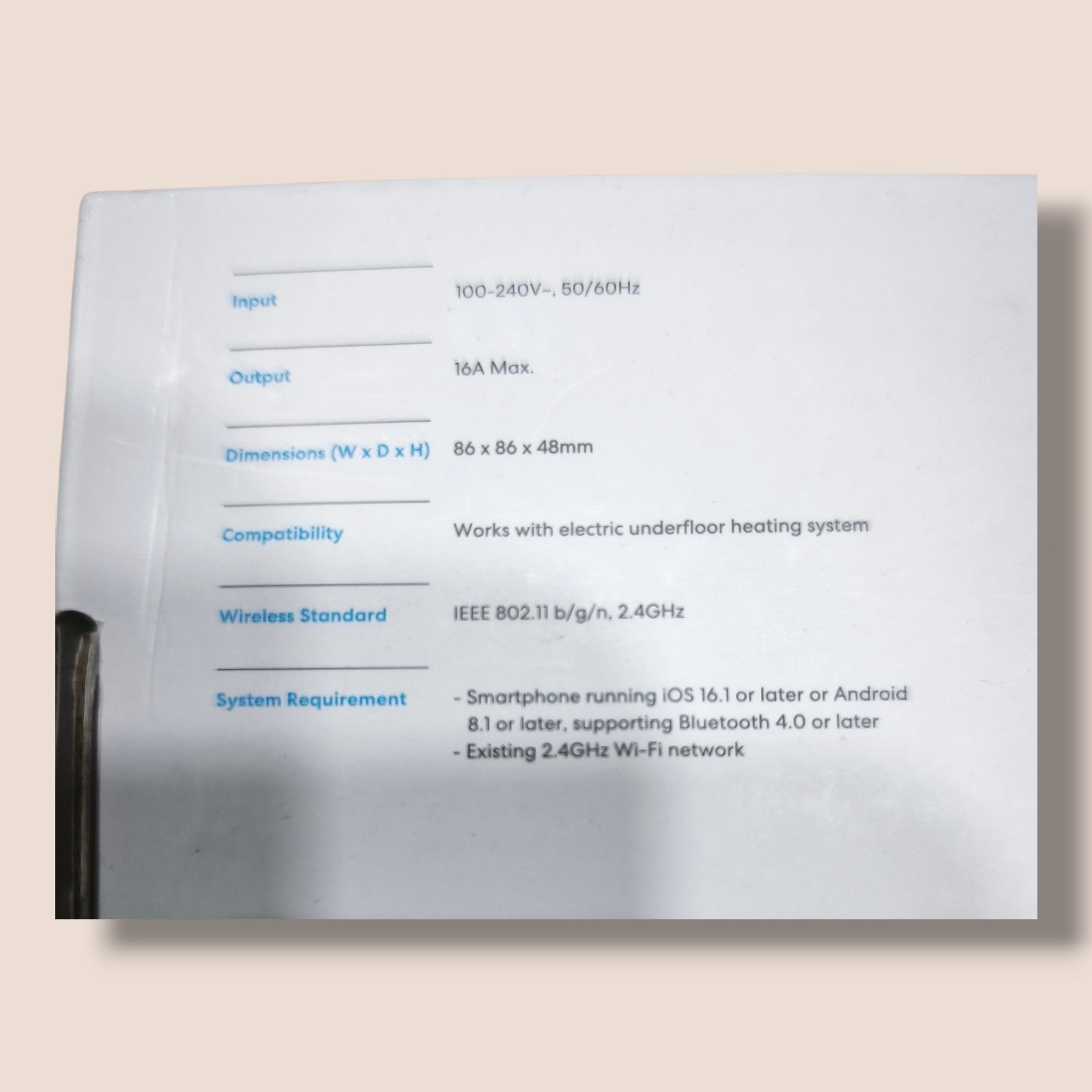 Meross - Smartes WiFi Thermostat MTS215