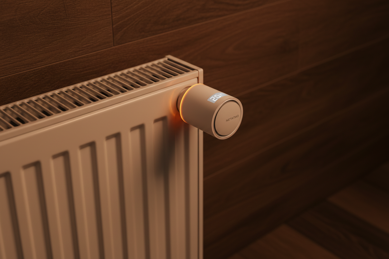 Netatmo Heizkörper an Wand
